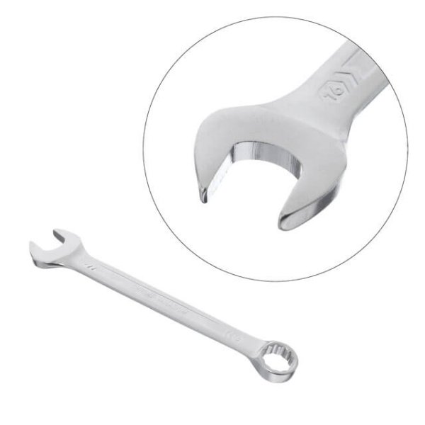 Ключ комбінований 16 мм, CrV, покриття Сатин-хром PROF DIN3113 INTERTOOL XT-1016