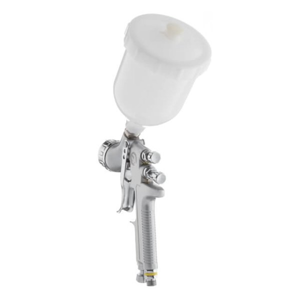 Фарбопульт пневматичний LVMP професійний, форсунка 1.4мм, верхній пластиковий бачок 600 мл., 2бар INTERTOOL PT-0115