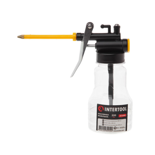 Маслянка важільна. 220 мл. INTERTOOL AT-3095