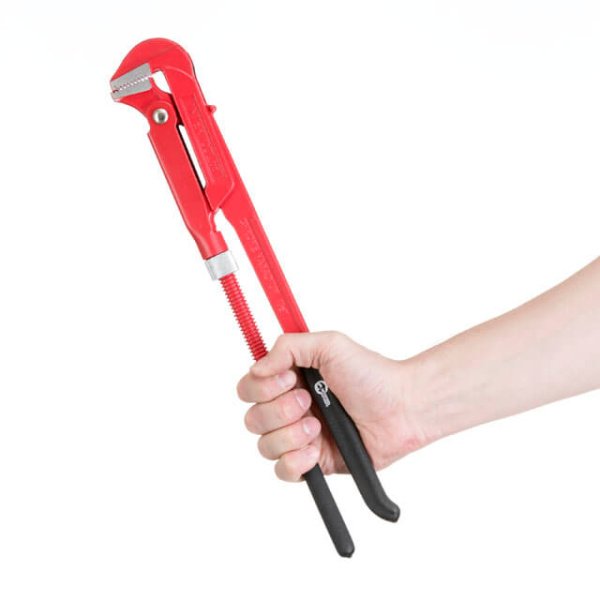 Ключ трубний 1.5", 90° INTERTOOL HT-0188