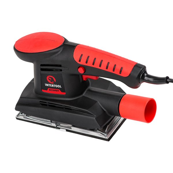 Шліфмашина вібраційна 200 Вт, 11000 кол./хв, платформа 187*90 мм INTERTOOL WT-0521