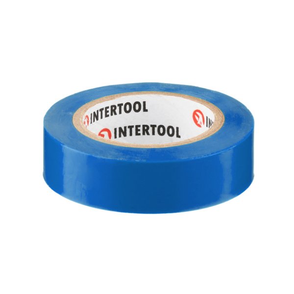 Стрічка ізоляційна, 17 мм * 10 м * 0.15 мм, синя INTERTOOL IT-0010
