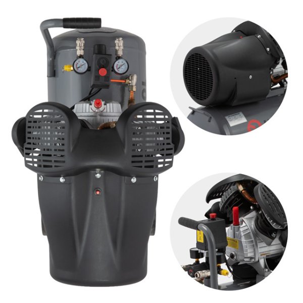 Компресор 50 л, 2230 Вт, 220 В, 10 aтм, 354 л/хв, 2 циліндри INTERTOOL PT-0004