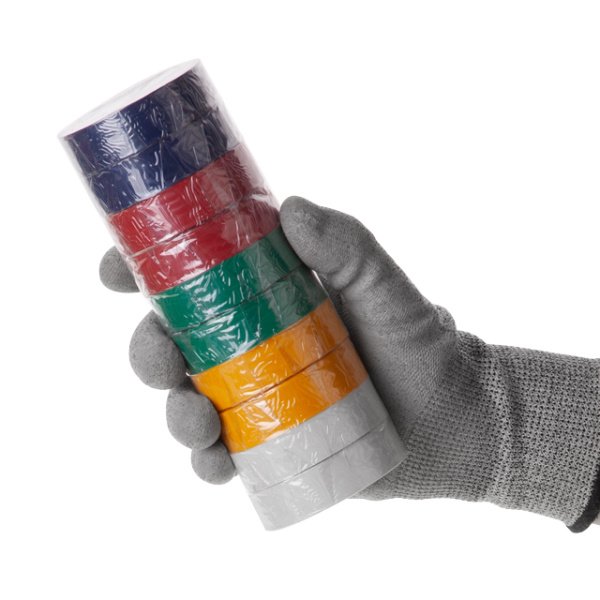 Стрічка ізоляційна 0.15мм*17мм*10м кольорова INTERTOOL IT-0014