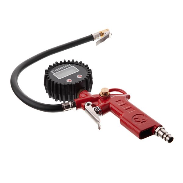 Пістолет для накачування шин з цифровим манометром 63 мм INTERTOOL PT-0508