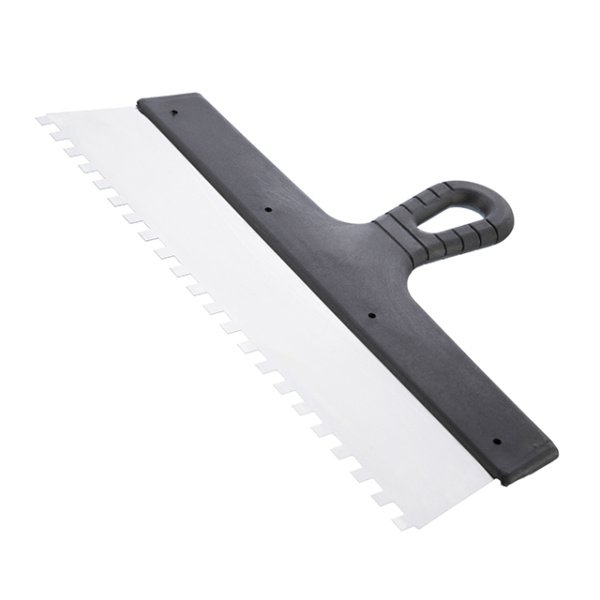 Шпатель із нержавіючої сталі, 350 мм, зуб: 8×8 мм INTERTOOL KT-2358