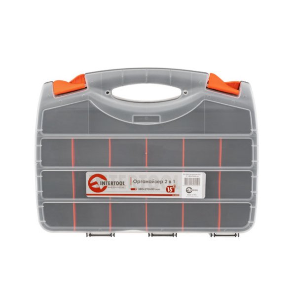 Органайзер 15" 2 в 1 380*290*80 мм INTERTOOL BX-4005