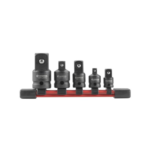 Набір перехідників, 5 од. (1/4"F×3/8"M, 3/8"F×1/4"M, 3/8"F×1/2"M, 1/2"F×3/8"M, 1/2"F×3/4"M), Cr-Mo, STORM INTERTOOL ET-8511