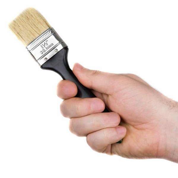 Пензель флейцева 38 * 10,5 * 38 мм, пластикова ручка INTERTOOL KT-1336