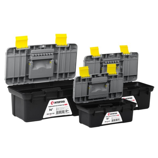 Комплект ящиків для інструментів, 3 од. (BX-0310 10", BX-0312 12", BX-0314 14") INTERTOOL BX-0303