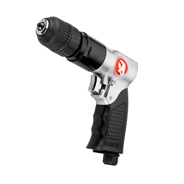 Дриль пневматичний з реверсом, самозатискний патрон 1,5-10 мм, 3/8" INTERTOOL PT-0903