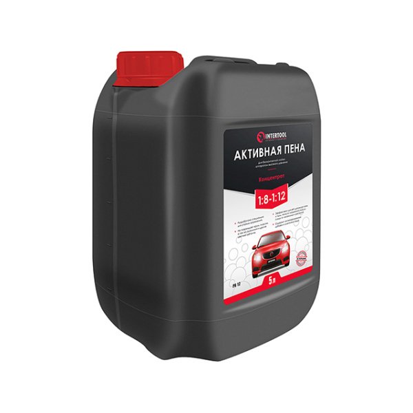 Піна активна 5 л, концентрат 1:8-1:12, для безконтактного миття апаратом високого тиску INTERTOOL FS-9025