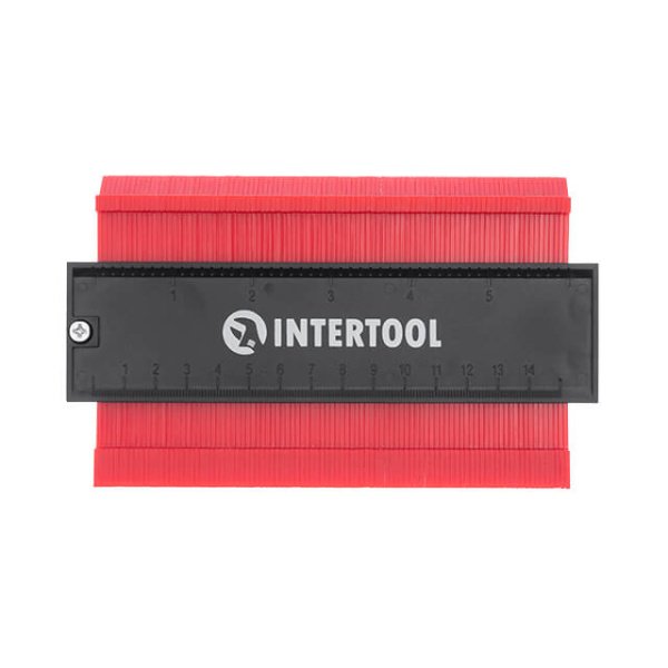 Шаблон для копіювання контуру, 150 мм, ABS, з фіксатором INTERTOOL MT-0015