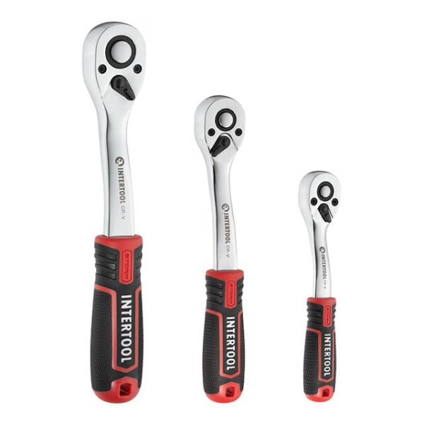 Набір інструментів 1/2" & 3/8" & 1/4", 233 од., Cr-V STORM INTERTOOL ET-8233