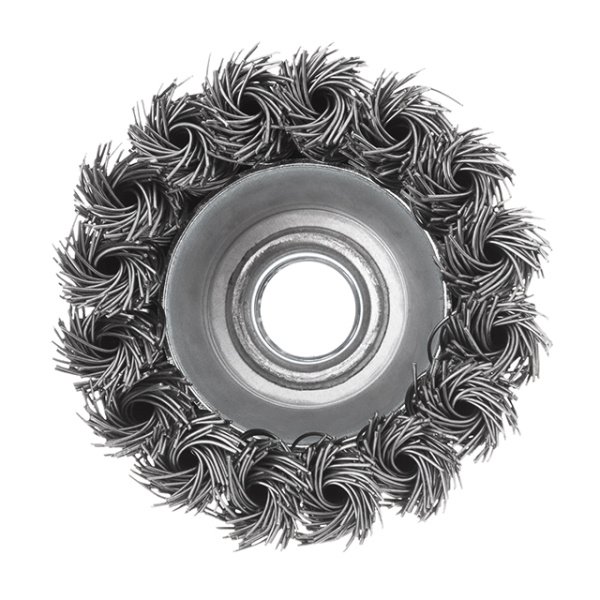 Щітка чашкова 65 мм, для КШМ, М14 (пучки крученого дроту) INTERTOOL BT-2065
