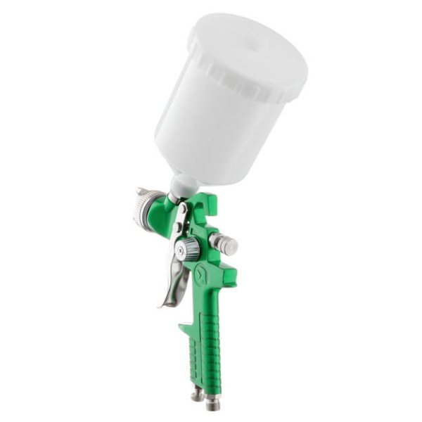 Фарбопульт пневматичний HVLP, форсунка: 1,4 мм, верхній пластиковий бачок: 600 мл, 3 бар INTERTOOL PT-0118