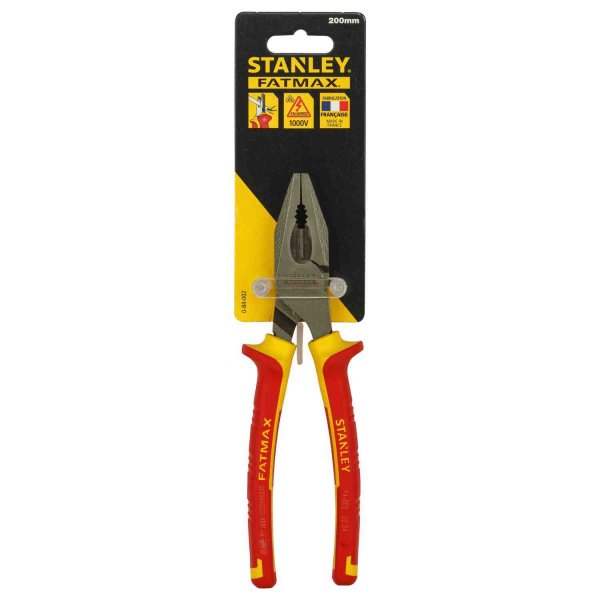 Плоскогубці електрика MaxSteel VDE 1000V комбіновані довжиною 160 мм STANLEY 0-84-000