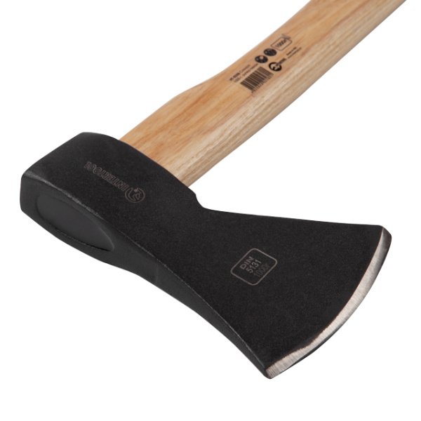 Сокира, 1000 г, ручка пекан, 48-57 HRC INTERTOOL HT-0258