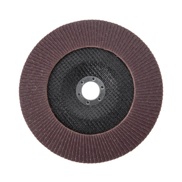 Диск шліфувальний пелюстковий, 180×22 мм, зерно K100, 7000 об/хв INTERTOOL BT-0230