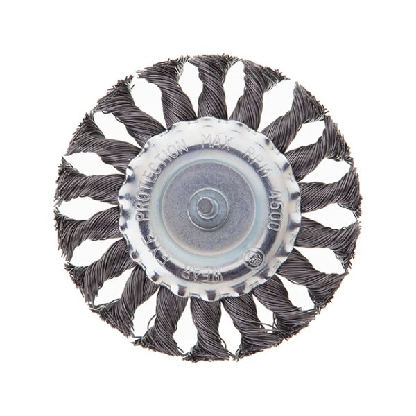 Щітка кільцева 100 мм для дриля, 1/4" (пучки крученого дроту) INTERTOOL BT-8100