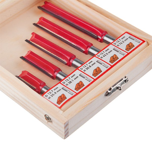 Набір фрез пазових прямих, 5 шт. INTERTOOL HT-0075