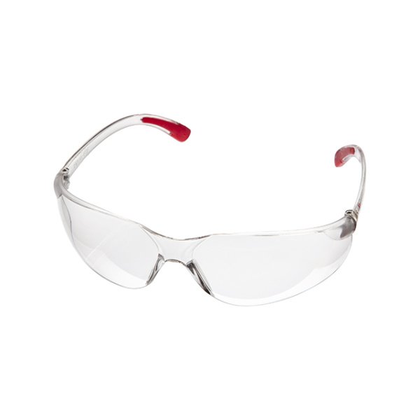 Окуляри захисні, прозорі, лінзи полікарбонат, заушники полікарбонат, захист від удару INTERTOOL SP-0087