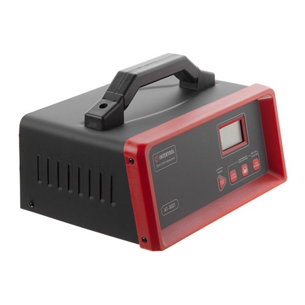 Зарядний пристрій 12 В, 5-20 А, 6-280 Аг, режим відновлення акумулятора, з мікропроцесором INTERTOOL AT-3021