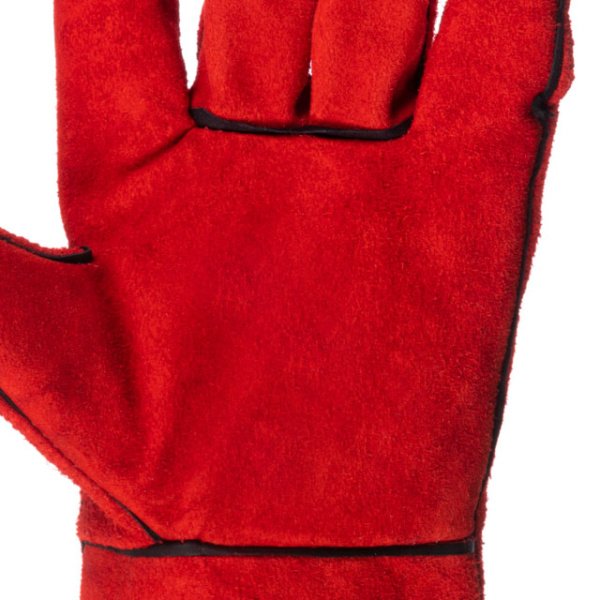 Рукавичка замшева червона, 14" INTERTOOL SP-0156