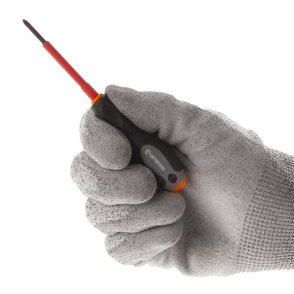 Викрутка хрестова ізольована PH0 * 60 мм, 1000 В INTERTOOL VT-3210