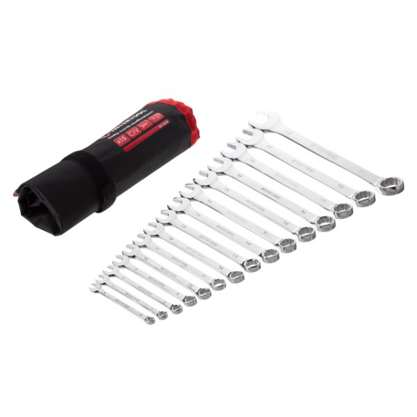 Набір ключів комбінованих 15шт.(6мм-19мм; 22мм) в чохлі; PROF DIN3113 INTERTOOL XT-1514