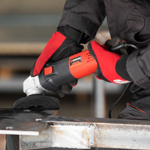 Диск зачисний зі спіненого абразиву, чорний, 125×22,2×13 мм, P46, T27, 7600 об/хв INTERTOOL BT-0602