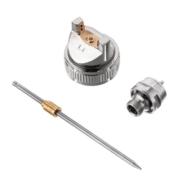 Комплект форсунки 1.4мм для фарбопульта HVLP PT-0102 (дюза, повітряна головка, голка) INTERTOOL PT-2001