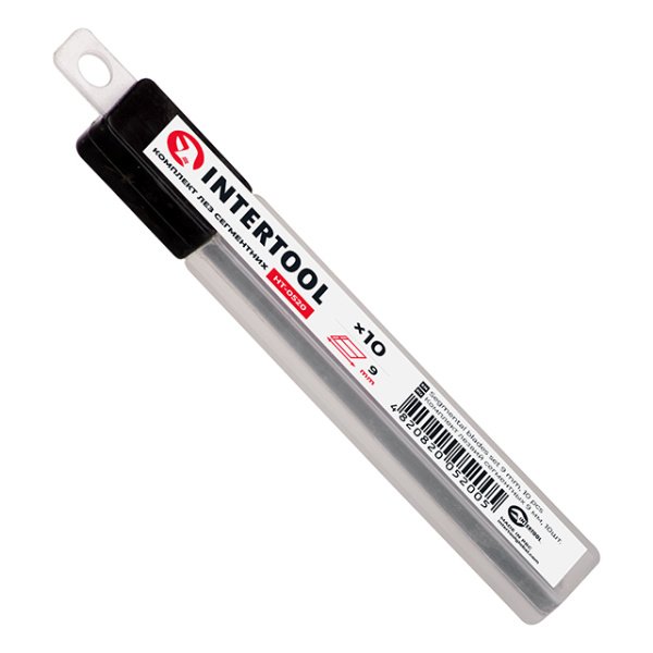 Комплект лез сегментних 9 мм, 10 шт INTERTOOL HT-0520