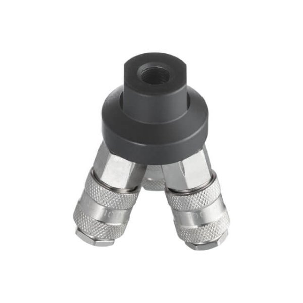 Розгалужувач повітря 1/4 "на 3 виходи, W-подібний, 10 bar, зі швидкороз'ємними з'єднаннями INTERTOOL PT-1853