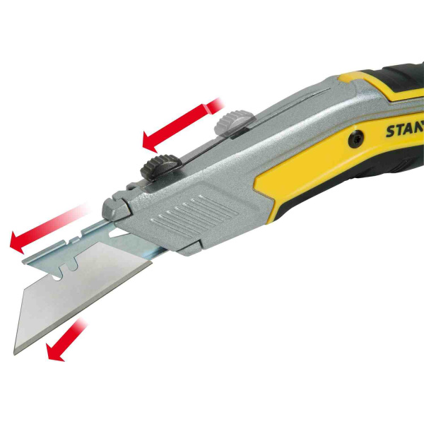 Ніж FATMAX EXO RETRACTABLE KNIFE завдовжки 190 мм з висувним трапецевидним лезом STANLEY FMHT0-10288