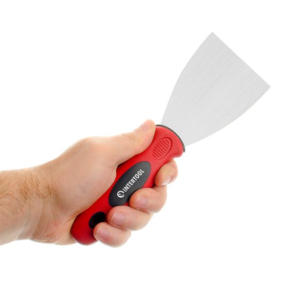 Шпатель із нержавіючої сталі 75 мм Проф INTERTOOL KT-2607