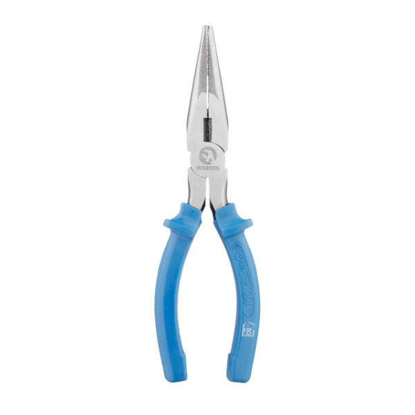 Довгогубці прямі, 180 мм INTERTOOL HT-0122