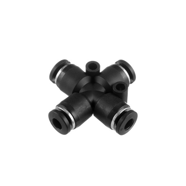 З'єднання цангове Х-образне для поліуретанових та ін. шлангів 4 мм INTERTOOL PT-2365