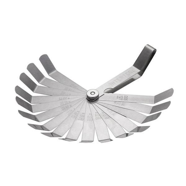 Комплект щупів зігнутих 0,127-0,508 мм, 16 шт. INTERTOOL AT-0006