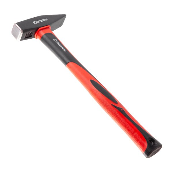 Молоток 500 г, ручка з фібергласу INTERTOOL HT-0205