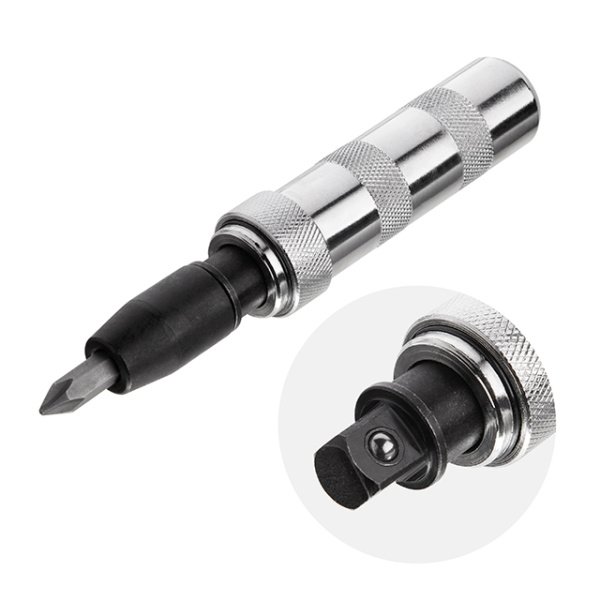 Викрутка ударна з комплектом насадок, 6 од. INTERTOOL HT-0430