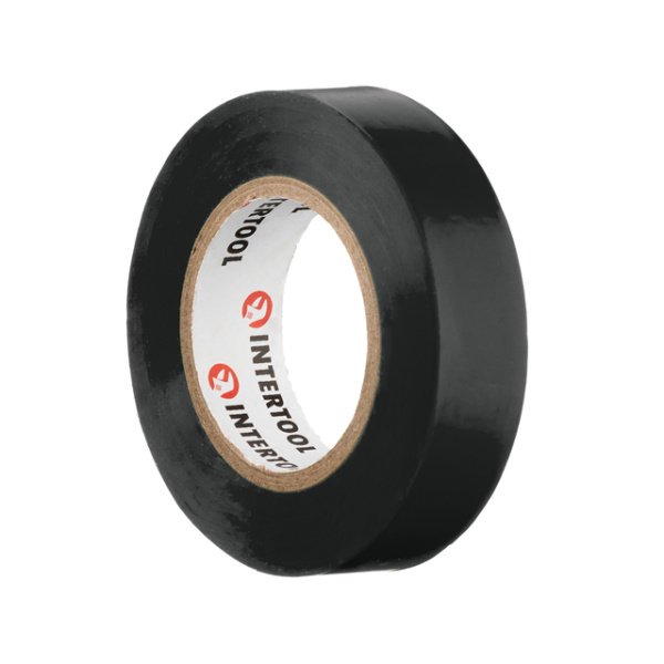 Стрічка ізоляційна, 17 мм * 15 мм * 0.15 мм, чорна INTERTOOL IT-0016