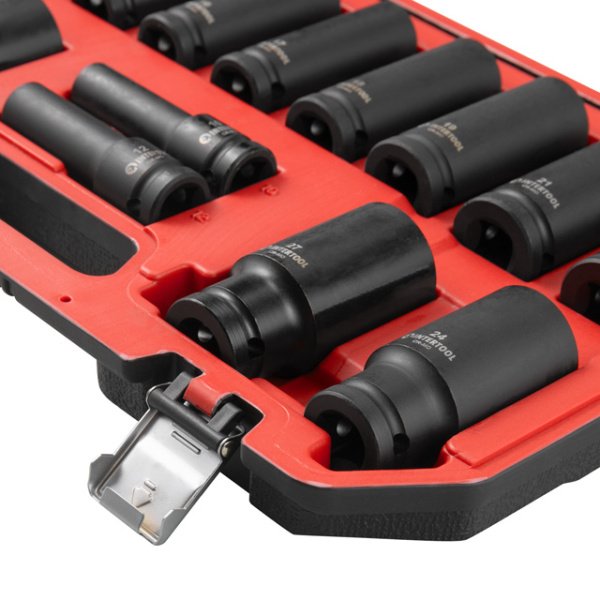 Набір головок ударних подовжених 1/2", 15 од., 10-32 мм, Cr-Mo, STORM INTERTOOL ET-8504