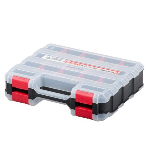 Пластиковий органайзер, двосторонній, 12.5", 2 в 1, 320*270*80 мм INTERTOOL BX-4022