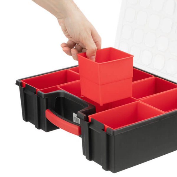 Органайзер 16 ", 8 лотків, 41.5х33х11 см INTERTOOL BX-4034