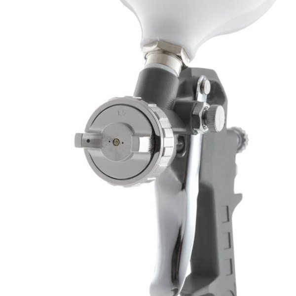 Фарбопульт пневматичний HP, форсунка 1.5 мм, верхній пластиковий бачок 600 мл, 5 bar INTERTOOL PT-0204