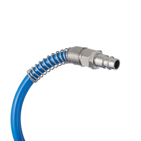 Шланг спіральний поліуретановий 6,5×10 мм, 15 м, зі швидкороз'ємними з'єднаннями INTERTOOL PT-1712