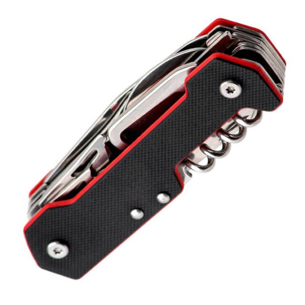 Ніж складаний, 165 мм, 9 в 1 INTERTOOL HT-0597