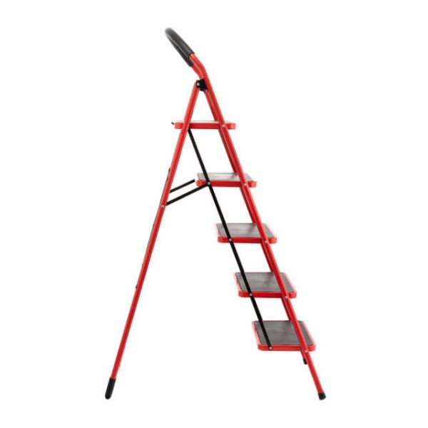 Драбина 5 сходинки 380*260мм висота 1617мм, до верхньої сходинки 1215мм INTERTOOL LT-0039