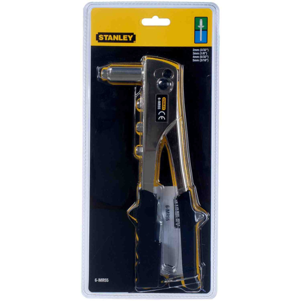 Ключ заклепувальний Right Angle Riveter з насадками під заклепкі діаметром 2, 3, 4, 5 мм STANLEY 6-MR55